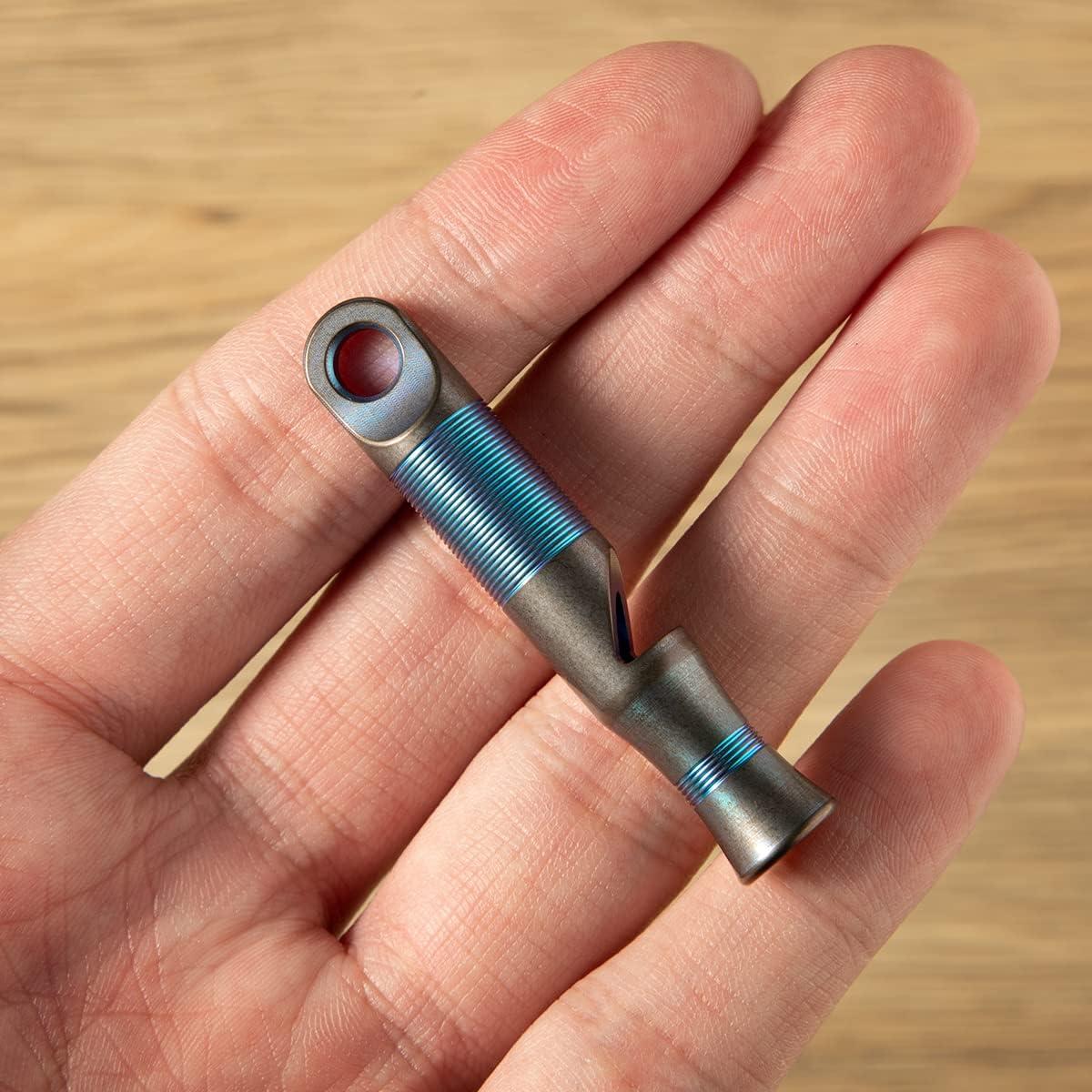 Silbato de Emergencia WeKnife de Titanio 120dB Azul