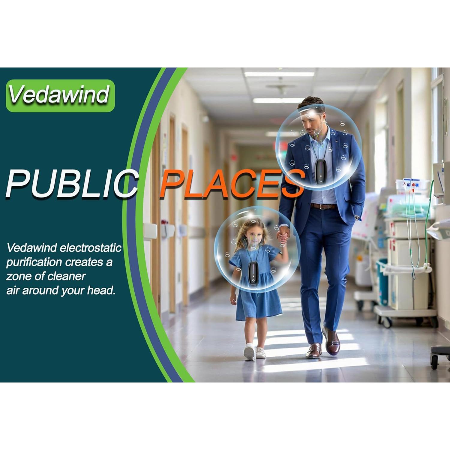 Purificador de Aire Portátil Vedawind Air10 Pro Mini 42g