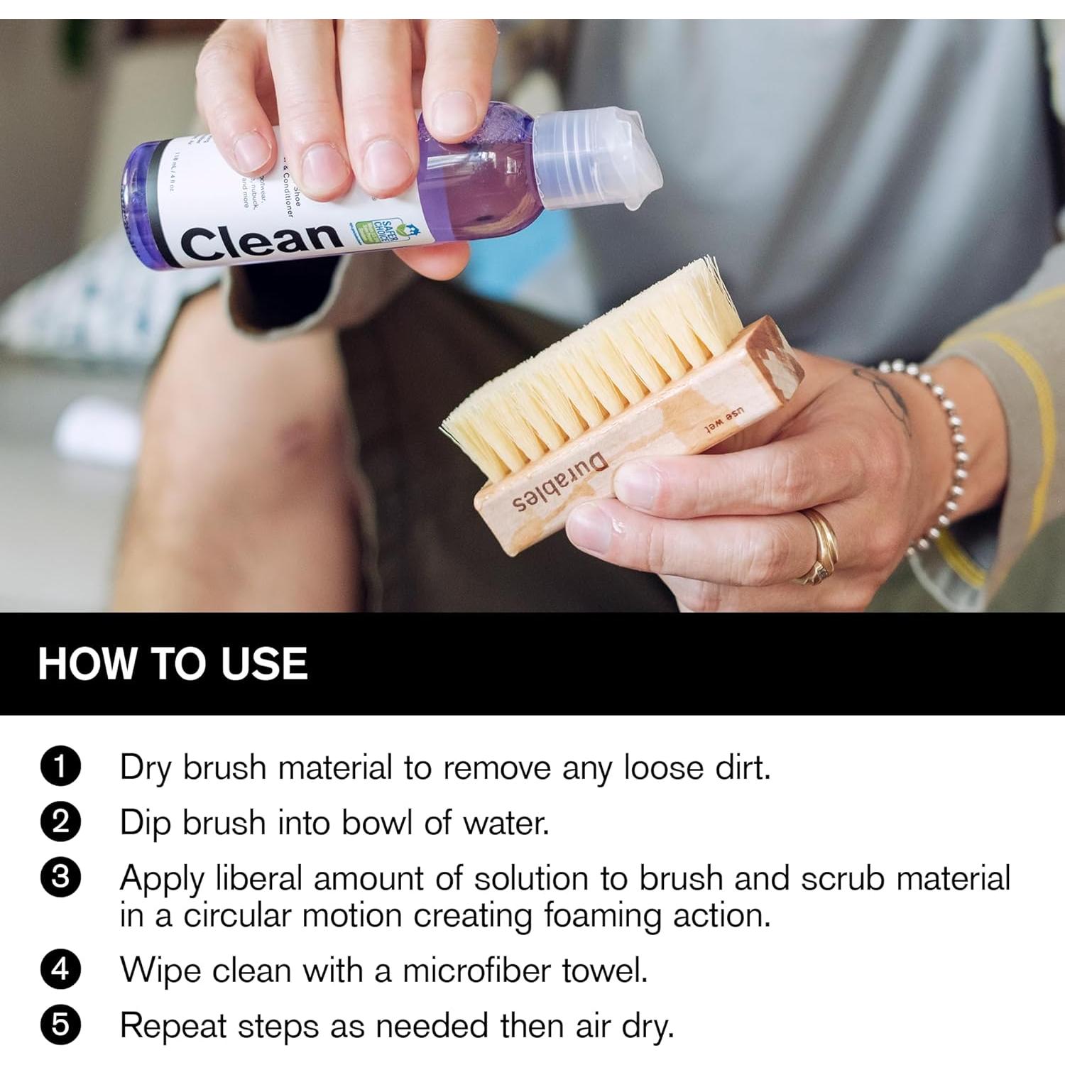 Jason Markk Deep Cleaning Solution, Shoe Cleaner, Cleans & Conditions, Sneaker Care, Ideal for Footwear, Safe for Leather, Suede, Nubuck, Cotton, Knits, 8oz