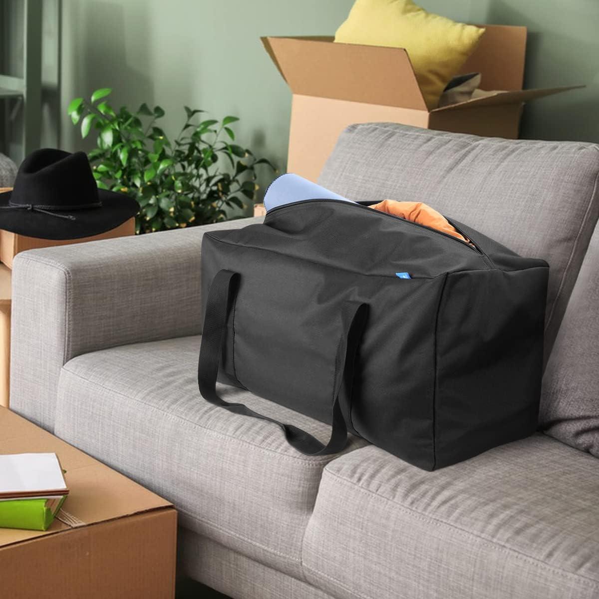 COOLBEBE 24" Sports Duffle Bag - 53L Travel Duffel Tote Bag with Upgrade Zipper Weekender Overnight, Durable & Water Resistant, Camping duffle Black