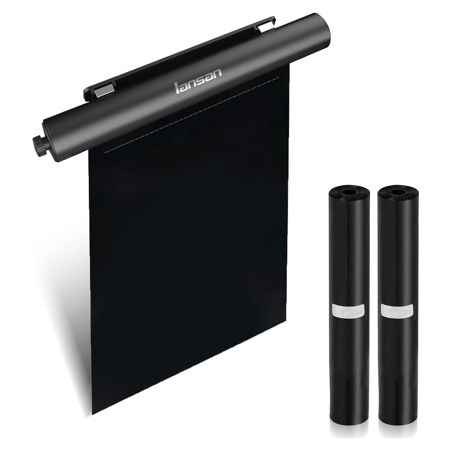 Bote de Basura para Auto Lansan Tipo Rodillo Negro con 42 Bolsas