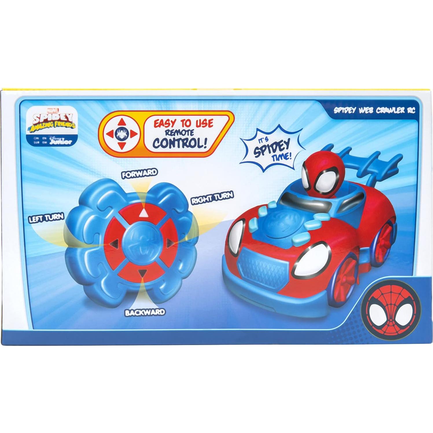 Vehículo Control Remoto Marvel Spidey Web Crawler 17,78 cm