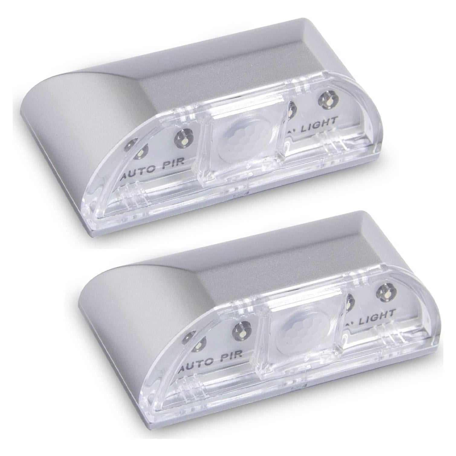 Luz LED con Sensor de Movimiento Yxflz 2Pack Plata