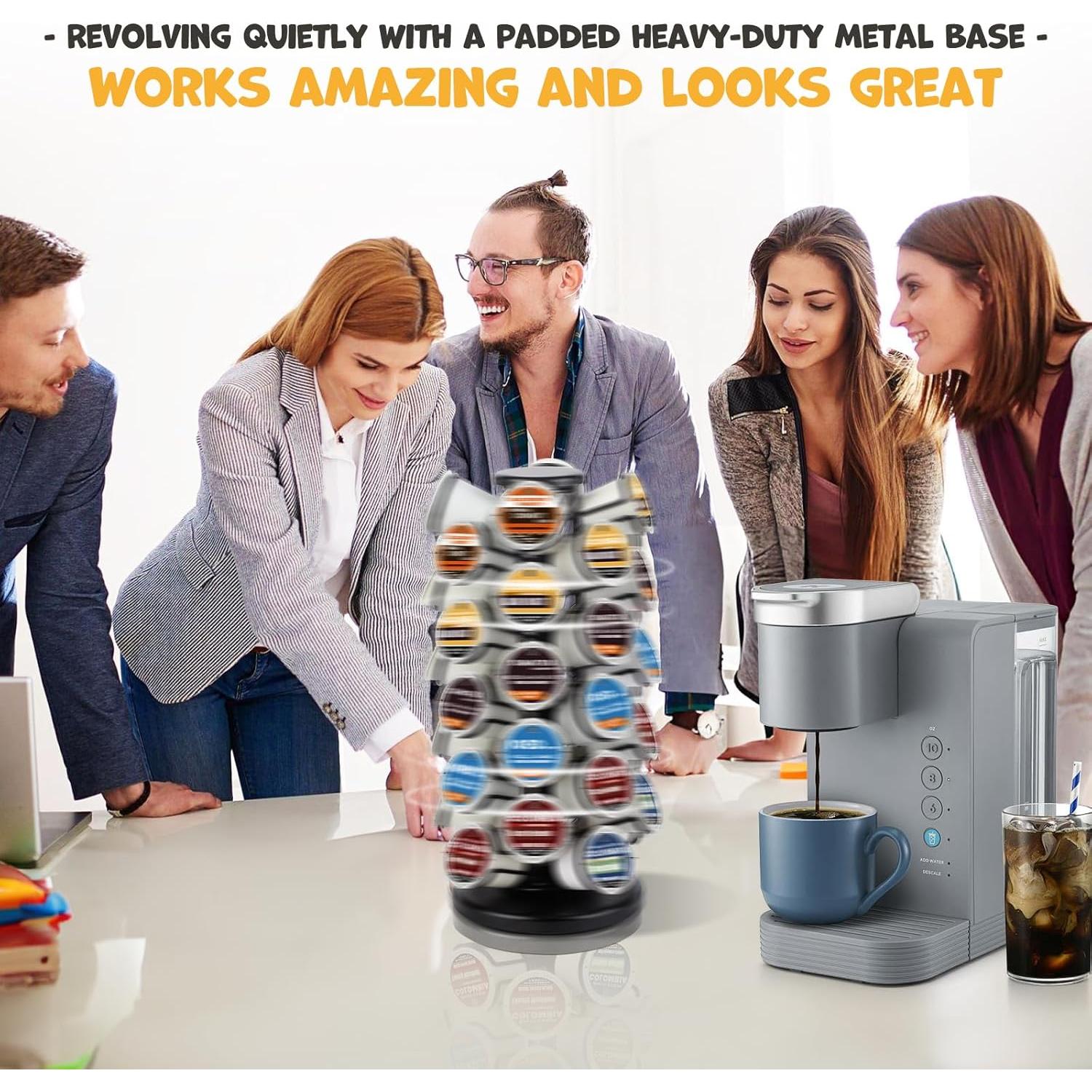 Soporte Carrusel para K Cups Blacksmith Family - 40 Cápsulas Negro