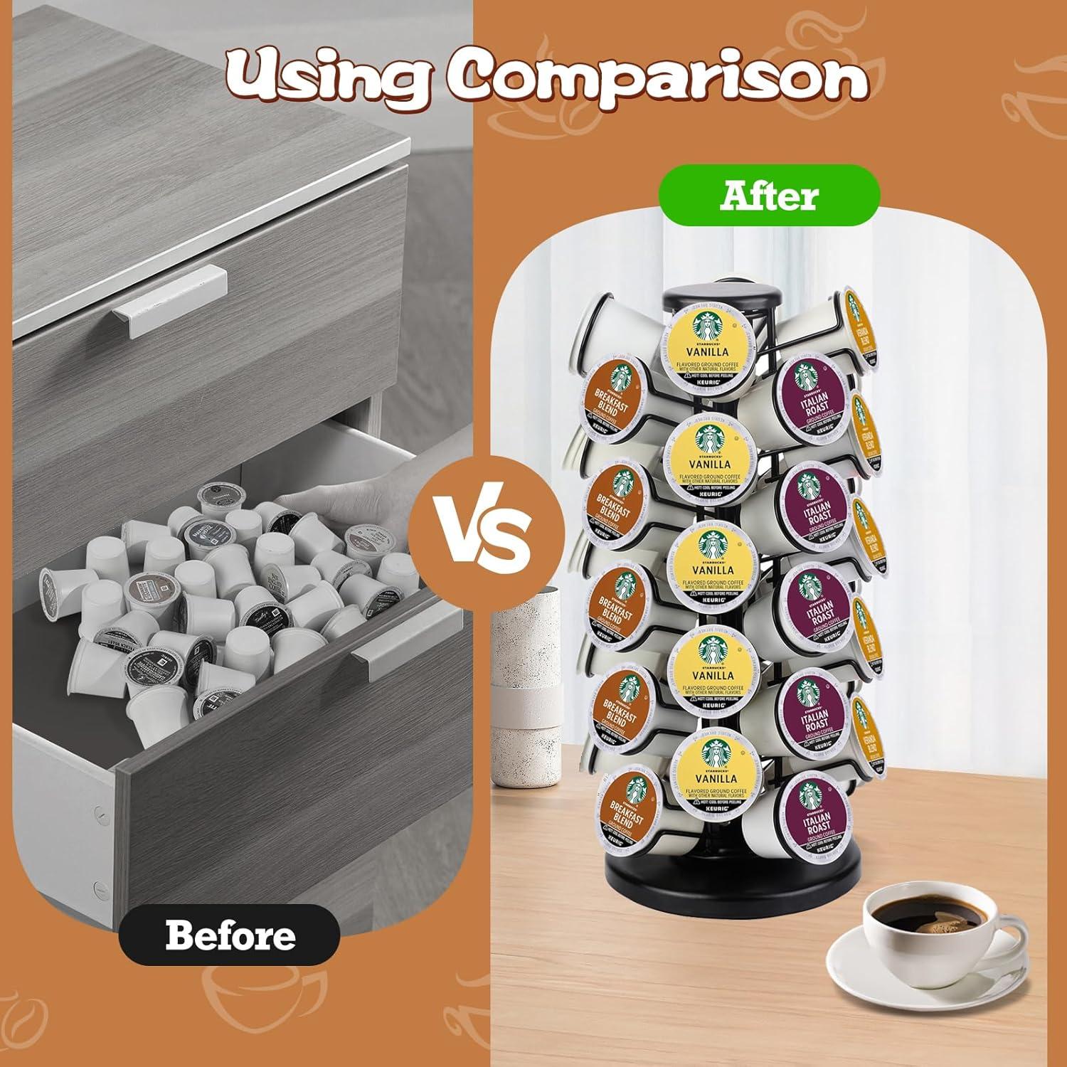 Soporte Carrusel para K Cups Blacksmith Family - 40 Cápsulas Negro