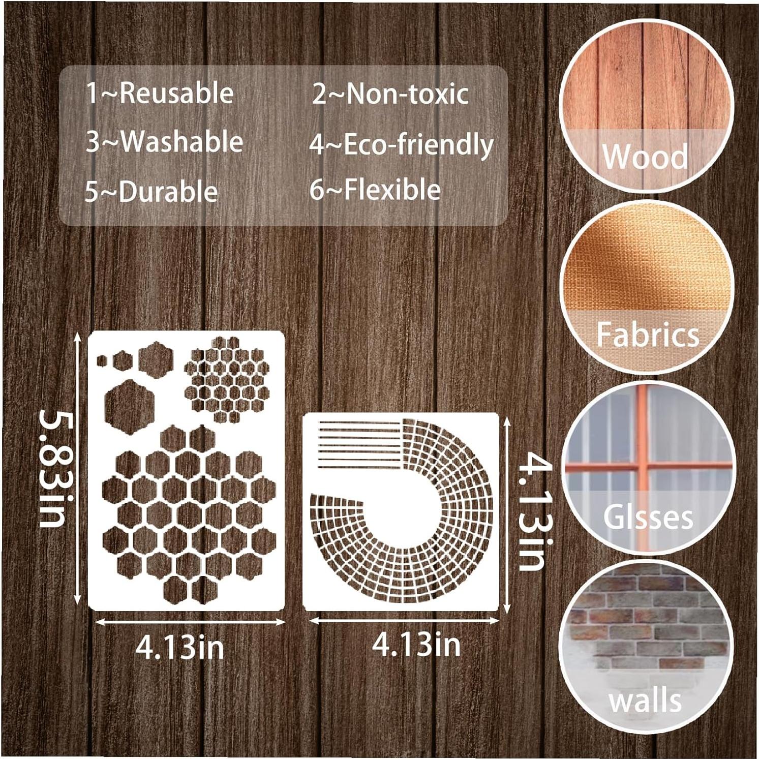 16 Piezas Plantillas para Diario Boqon - Accesorios DIY