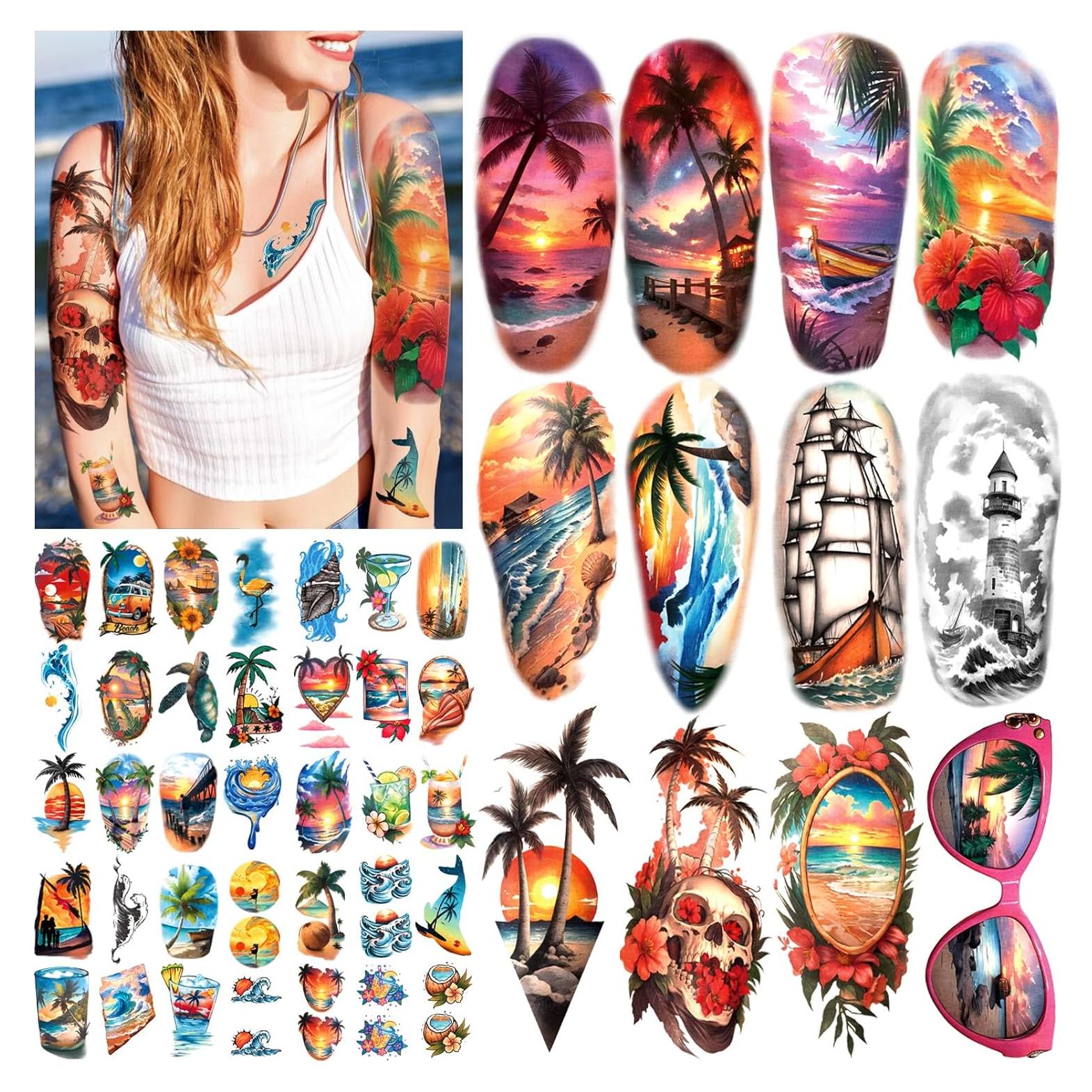 77 Hojas de Tatuajes Temporales Atydkug para Adultos y Niños