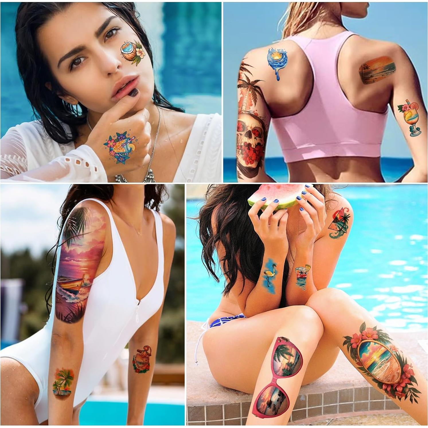 77 Hojas de Tatuajes Temporales Atydkug para Adultos y Niños