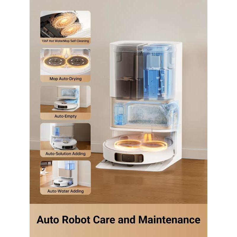 Aspiradora Robot DREAME L10s Pro con Mopa, 7000Pa, Blanco