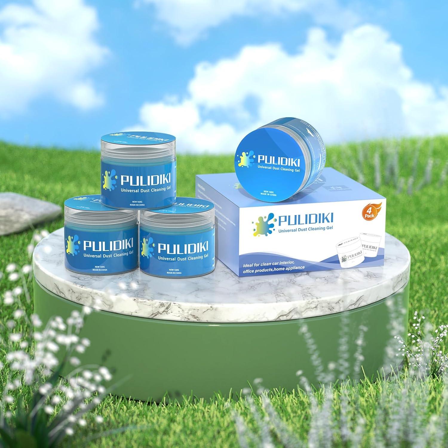 Gel de Limpieza para Autos PULIDIKI Azul 4Pack - Reutilizable