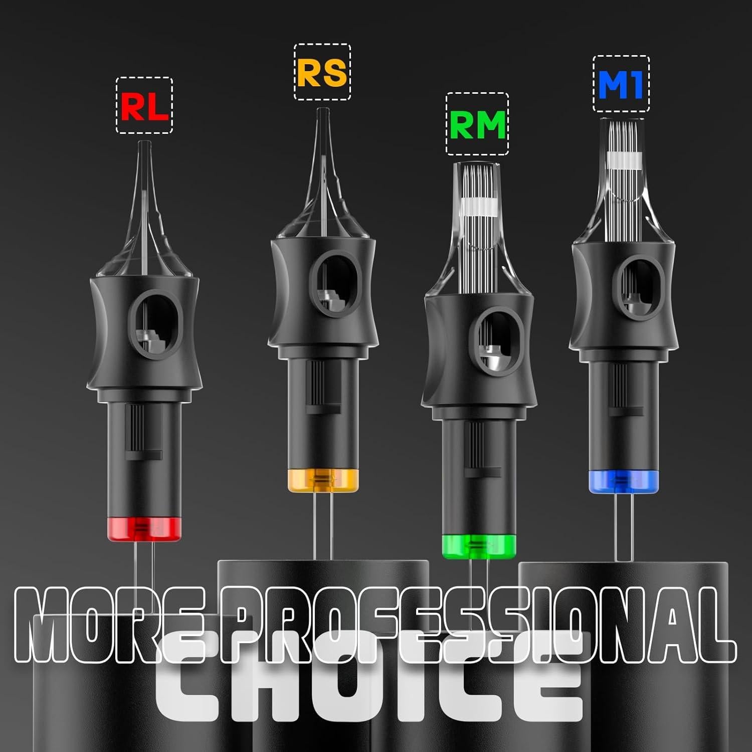 Agujas de Cartucho para Tatuaje Poseidon 50PCS #12RL Mixtas