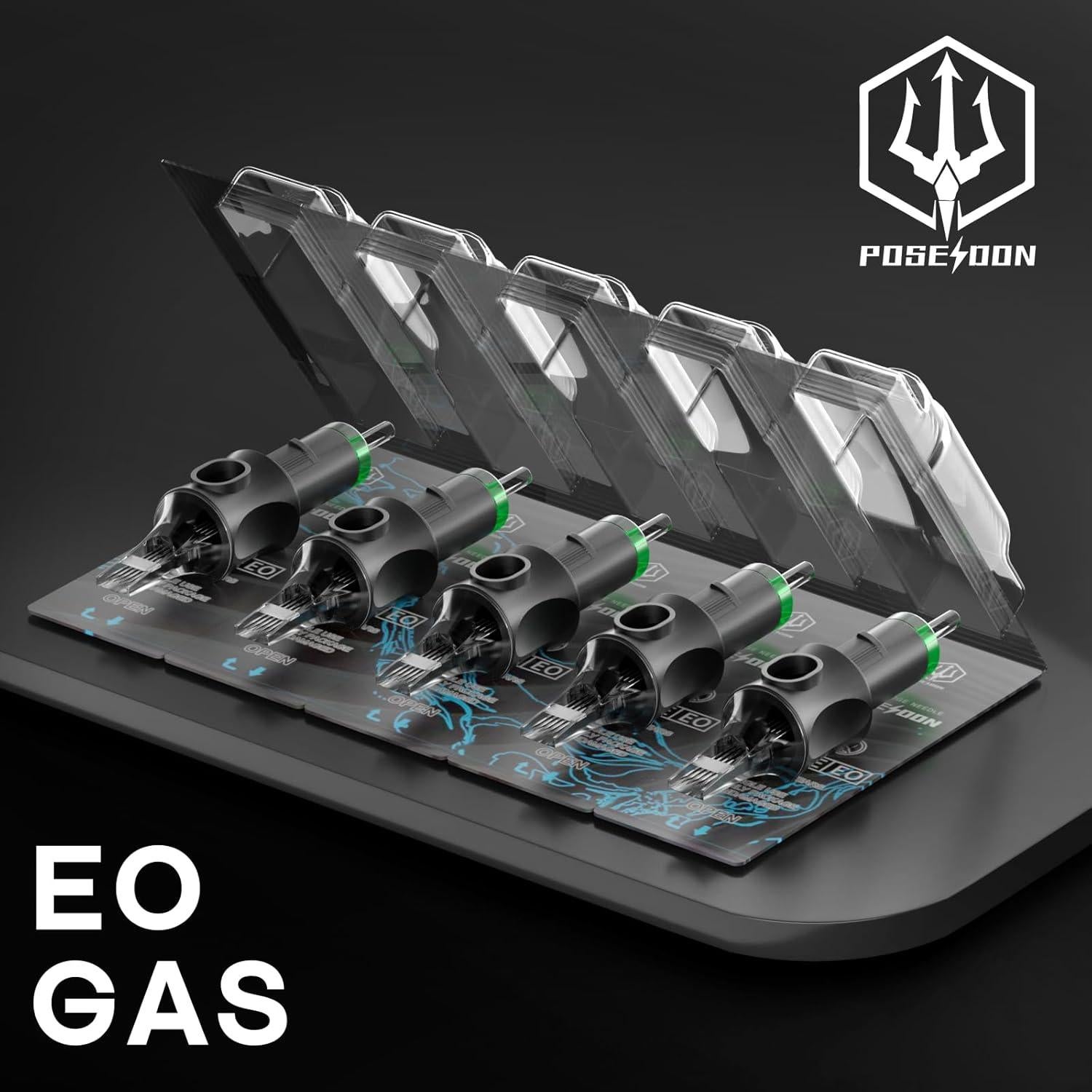 Agujas de Cartucho para Tatuaje Poseidon 50PCS #12RL Mixtas