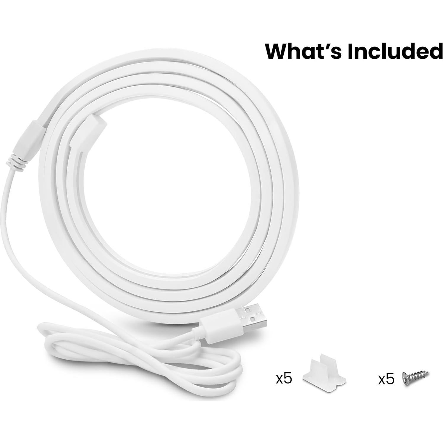 Luz Flex Neon Blanca 1.5m Feit Electric USB 120 Lúmenes 3000K