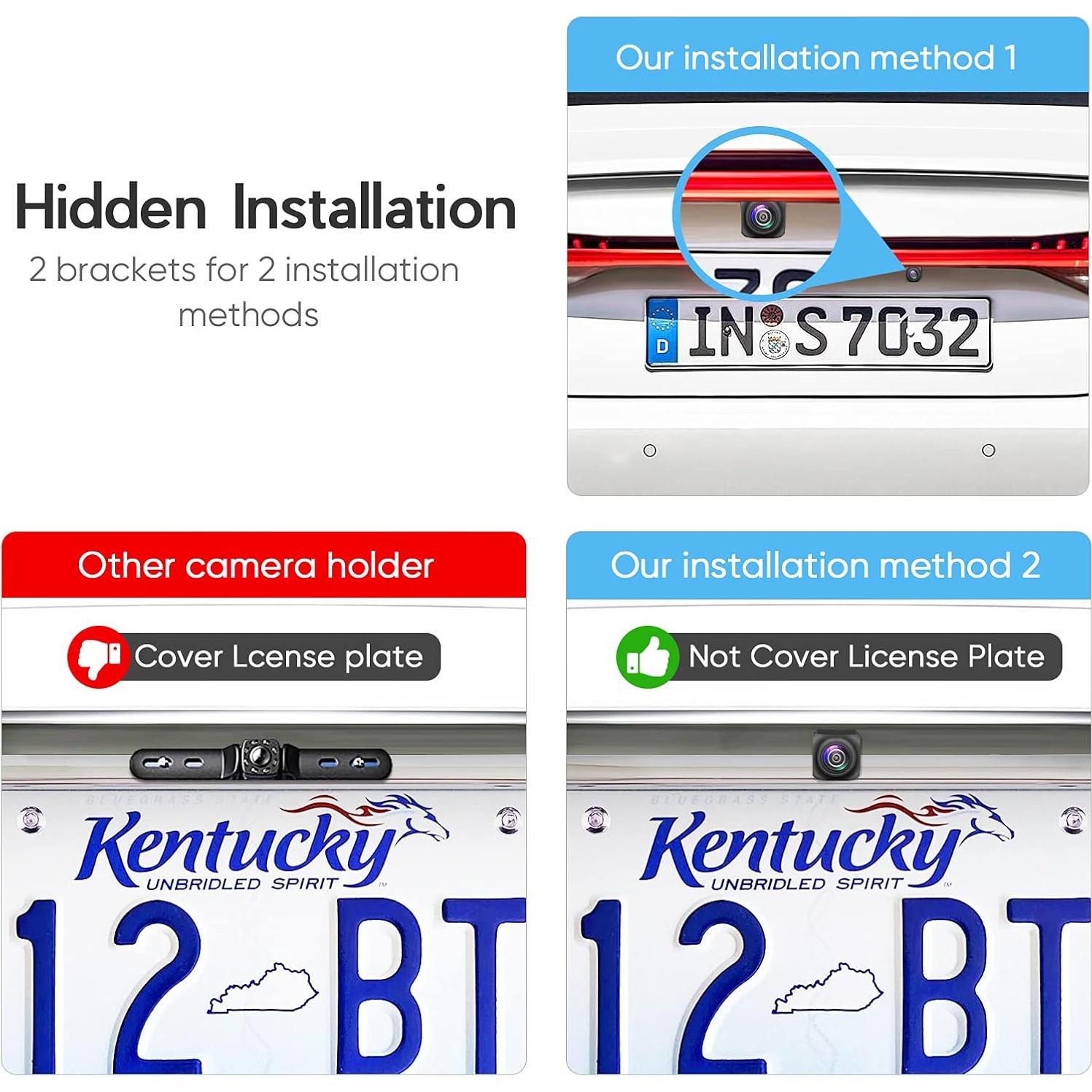 Cámara de Respaldo PixelMan PMD2A-S AHD 1080P Gran Angular