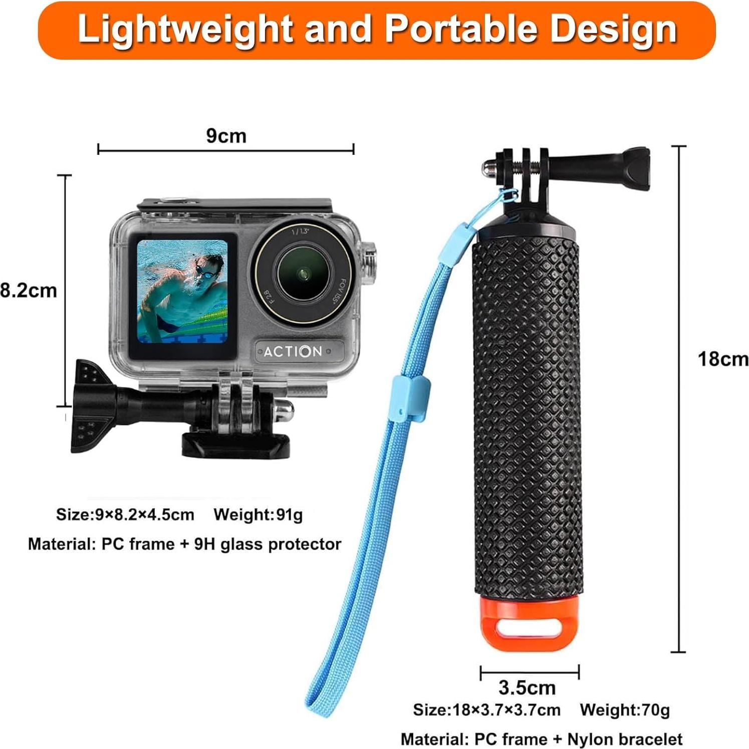 Funda Impermeable Submarina BO&DQQ para DJI Osmo Action 5 Pro/4/3, 50m