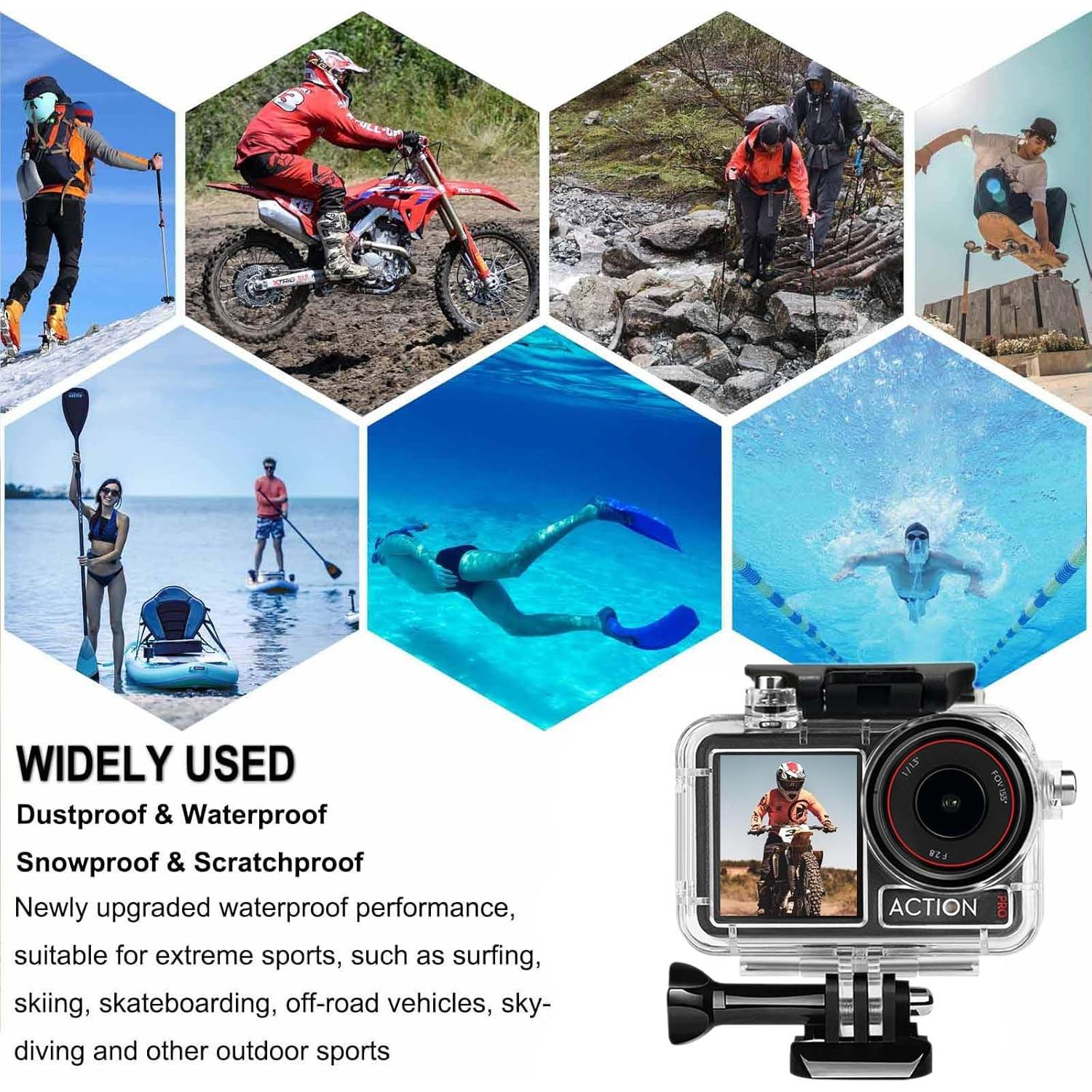 Funda Impermeable Submarina BO&DQQ para DJI Osmo Action 5 Pro/4/3, 50m