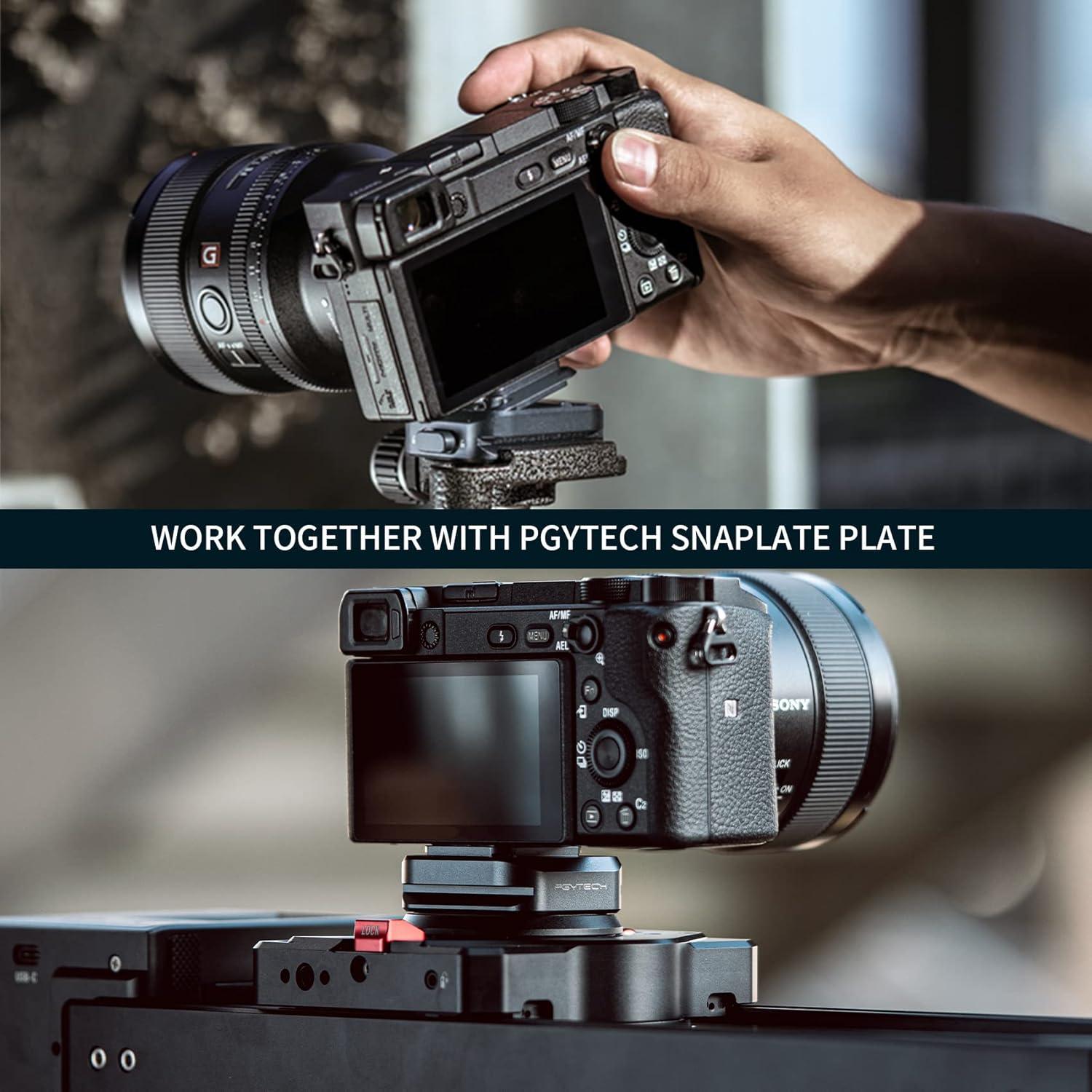 Clip de cámara PGYTECH Beetle para mochilas - Aluminio, 30kg