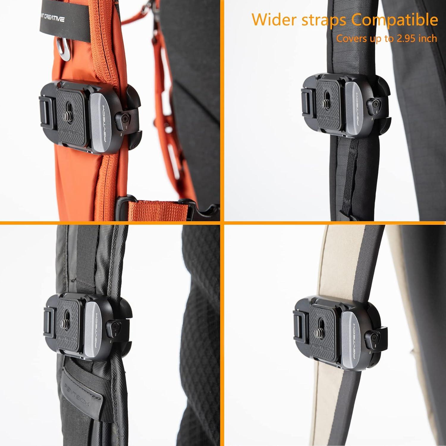 Clip de cámara PGYTECH Beetle para mochilas - Aluminio, 30kg