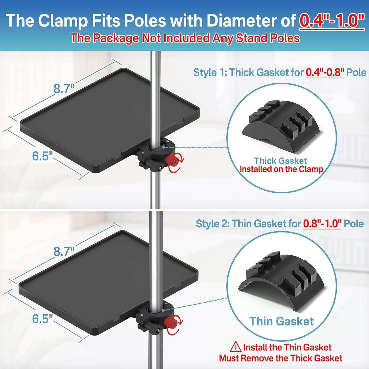Bandeja de Soporte de Música Chunxiao 22x16.5cm con Soporte Teléfono