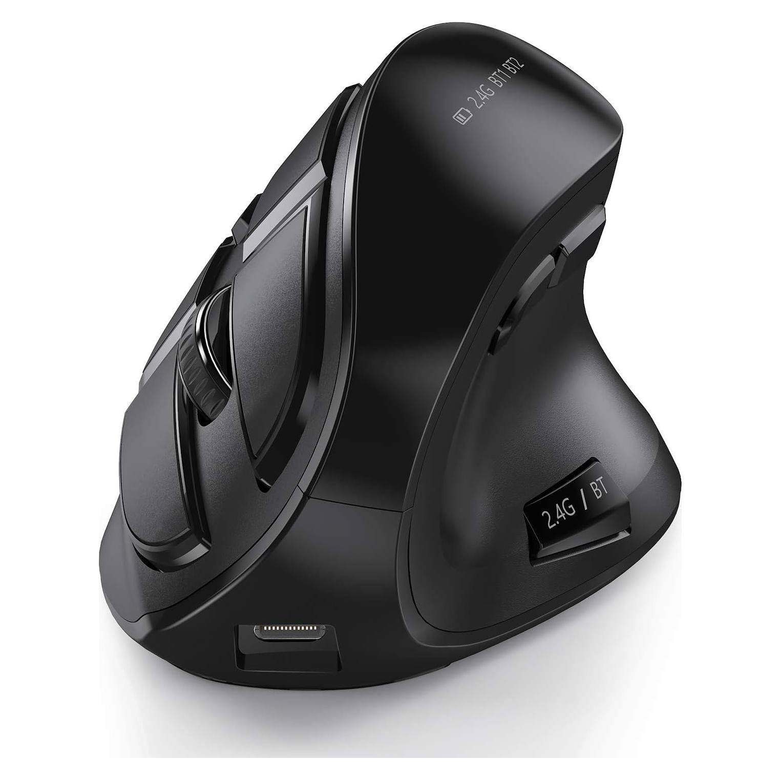 Ratón Ergonómico Inalámbrico seenda IWG-SGM01 Negro