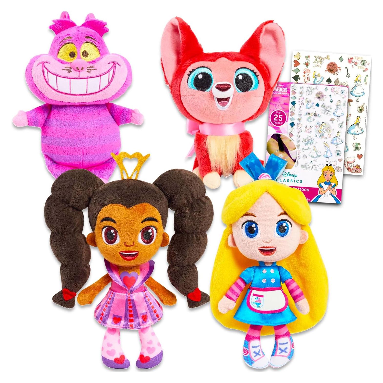 Conjunto de Juguetes de Peluche Alicia en el País de las Maravillas - 4 Piezas