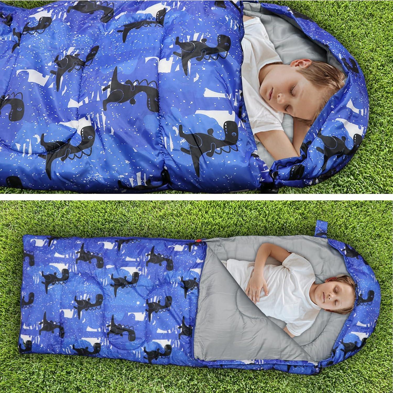 Saco de dormir para niños Tuphen 3 estaciones azul ligero