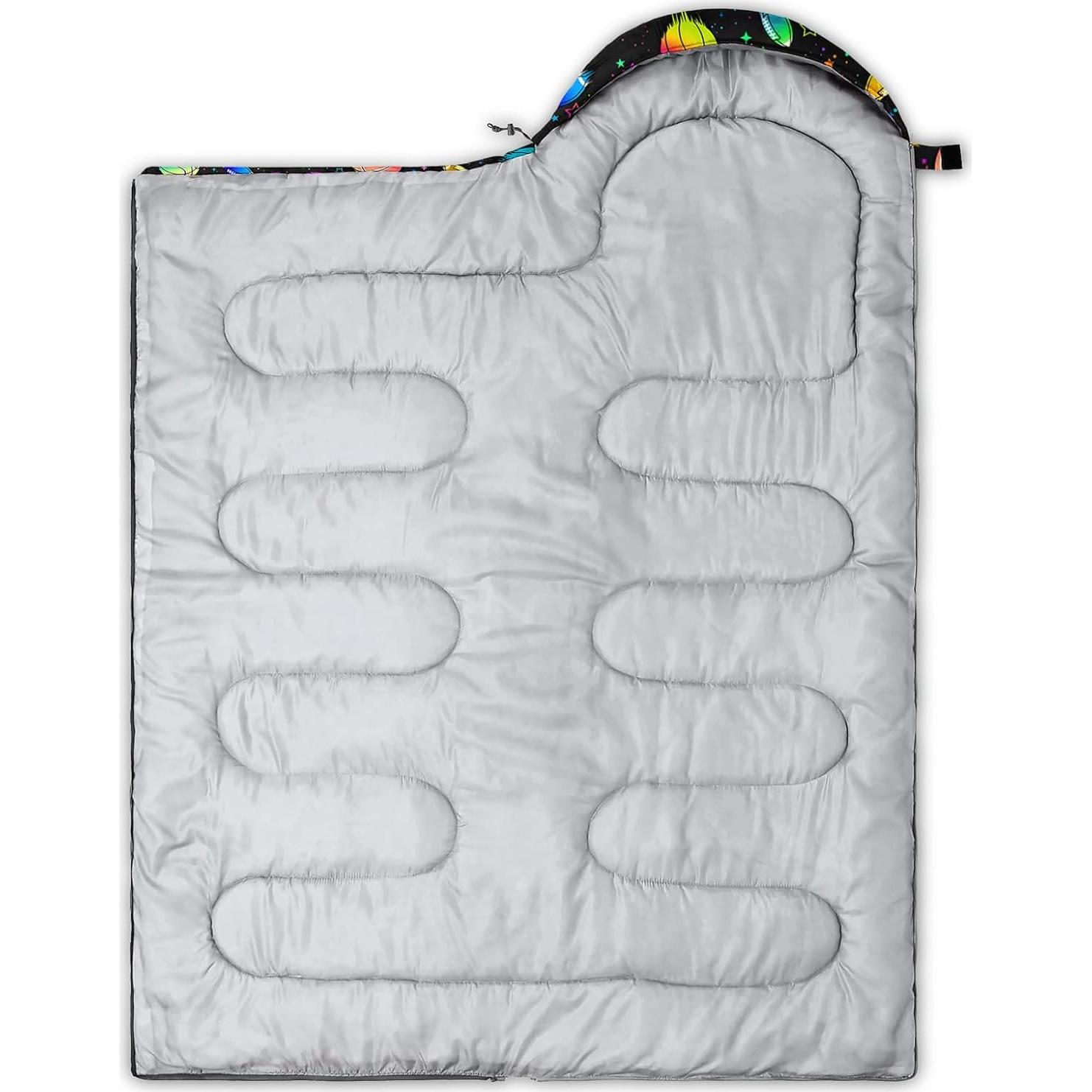Saco de Dormir QOOMO 3 Temporadas Impermeable 228.6x76.2cm