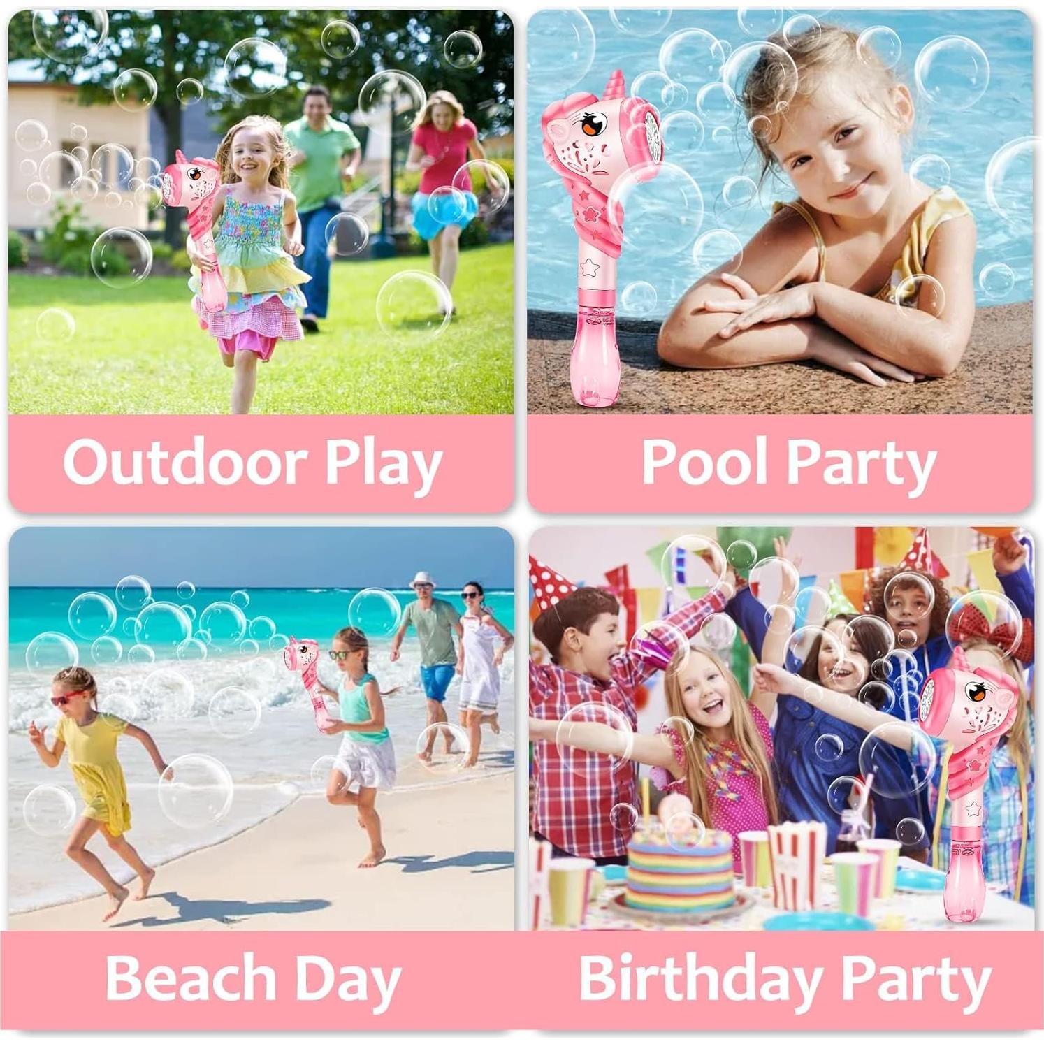 Máquina de Burbujas Unicornio Woplagyreat Rosa 0.47 kg