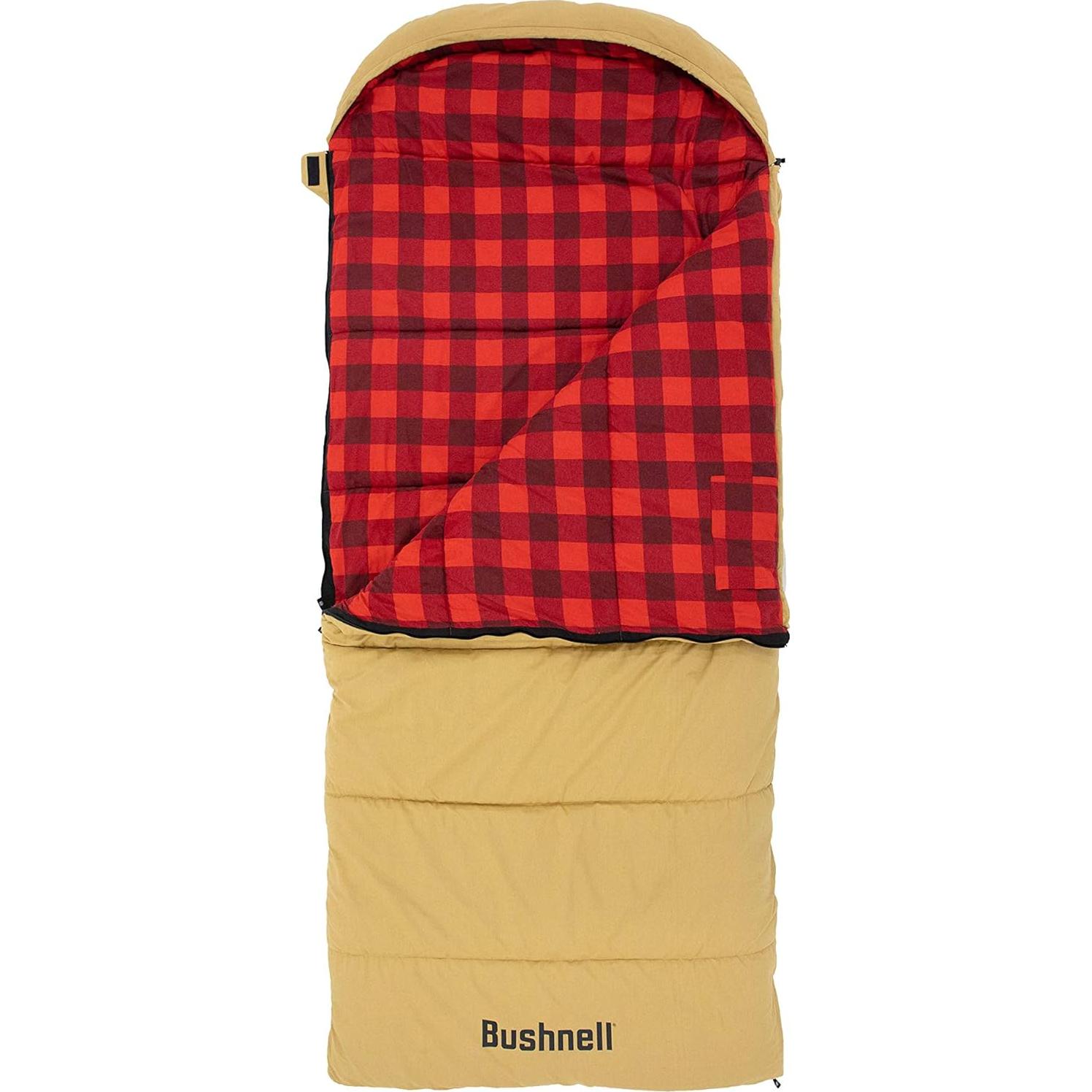 Saco de Dormir Extra Grande Bushnell con Capucha 20 Grados
