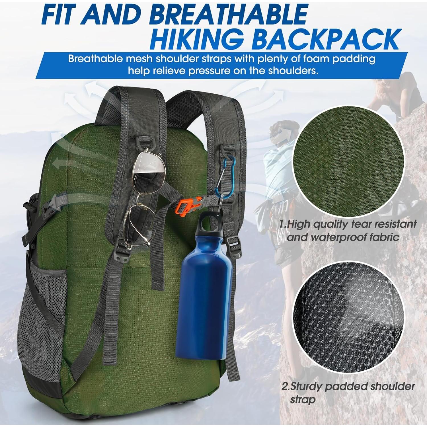 Mochila de Senderismo IGOLUMON 40L Plegable Impermeable Unisex