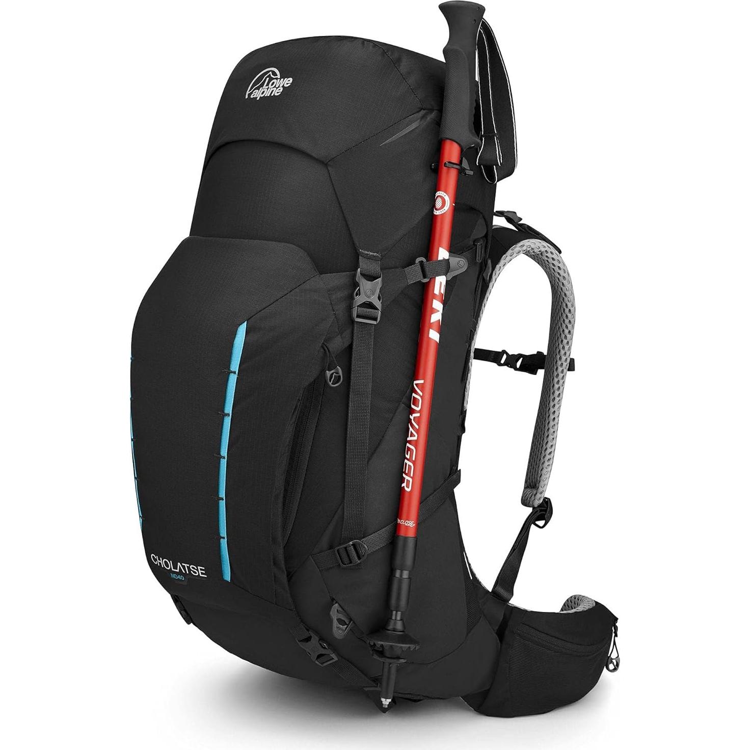 Mochila de Senderismo para Mujeres Lowe Alpine Cholatse ND40-45L Negra