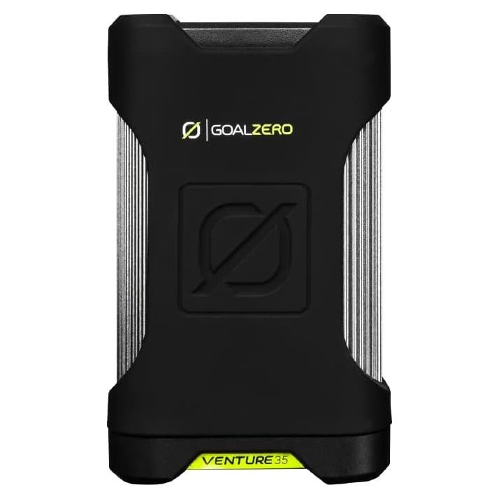 Goal Zero Venture 35 Portable Charger Power Bank 9600mAH 18W USB-C Power Delivery Port 2 USB Outputs IP67 Rating 50 Lumens Flashlight