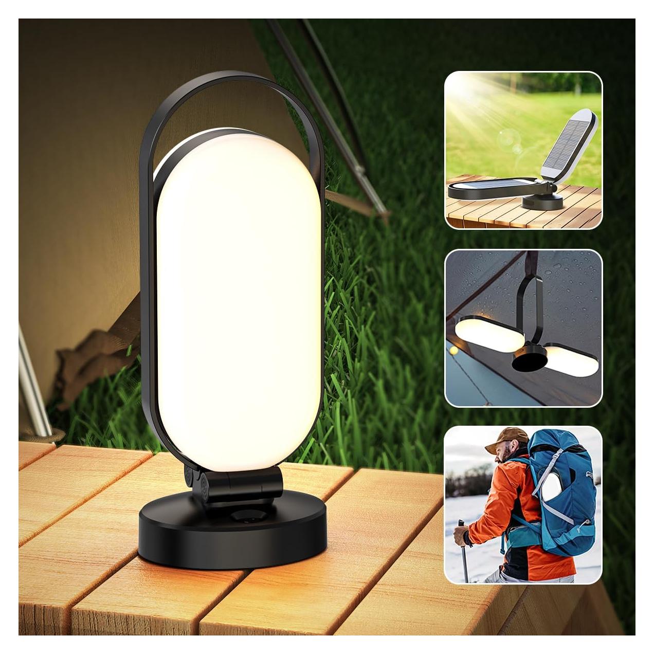 Linterna de Camping Solar Recargable Hapfish 5000mAh LED