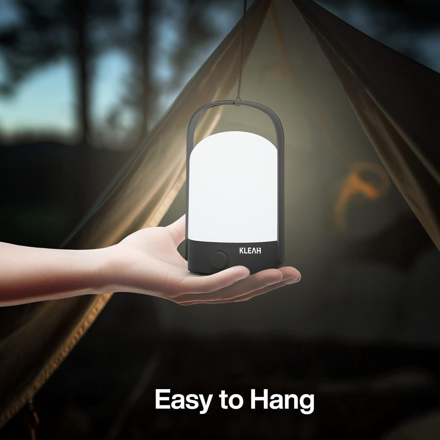 Lámpara de Mesa Inalámbrica KLEAH LED Recargable 50hrs Negra