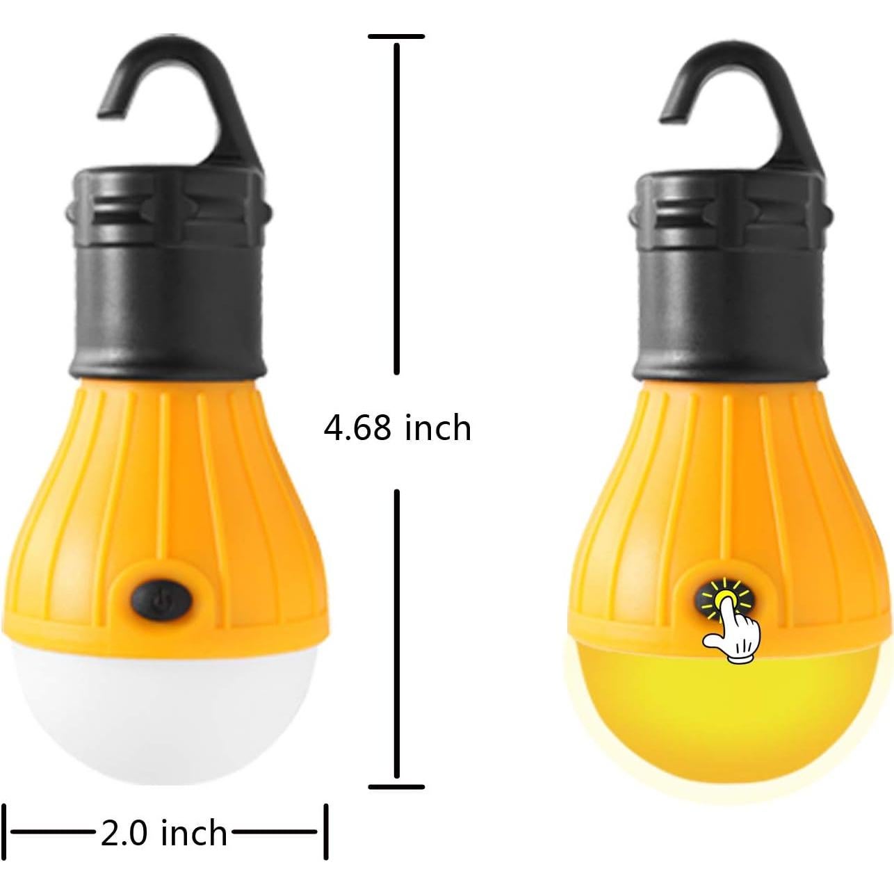 Luz de Camping KINUR CAMP H Ámbar Suave 2 Paquete