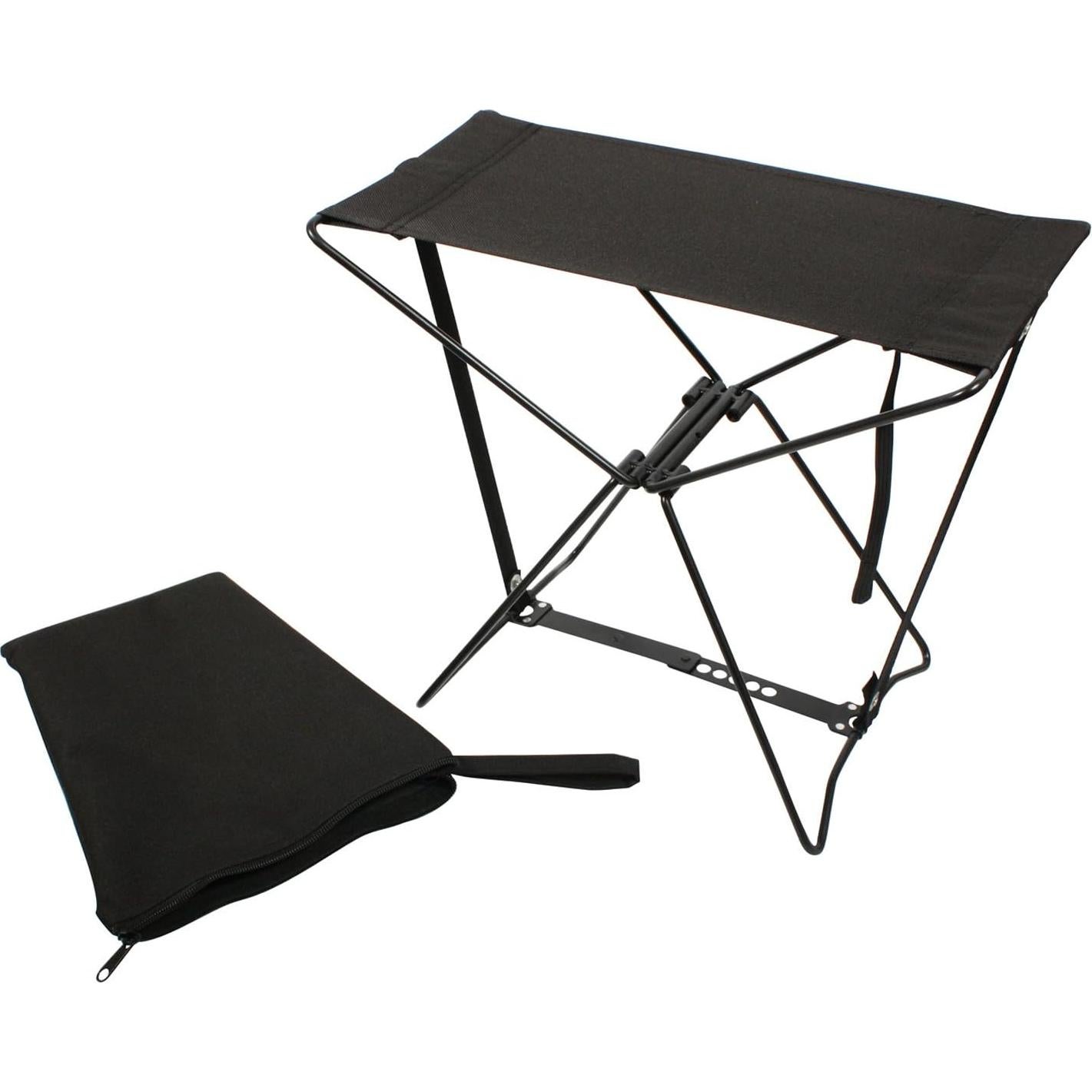Taburete de Camping Plegable Rothco - Asiento Ligero Negro