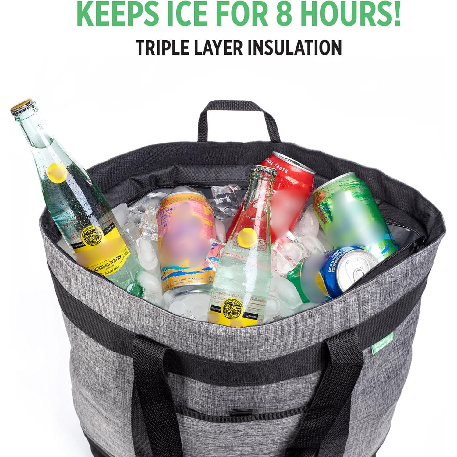 Bolsa Térmica Aislante Jumbo Creative Green Life - Carbón