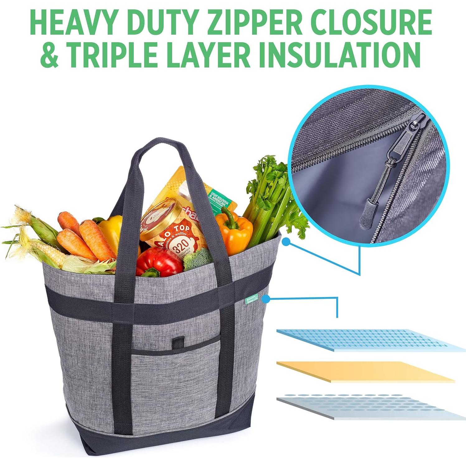 Bolsa Térmica Aislante Jumbo Creative Green Life - Carbón