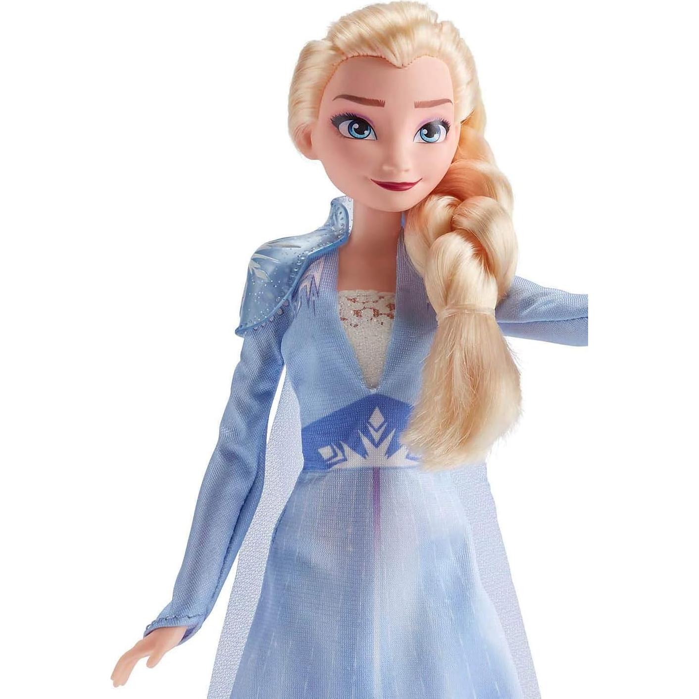 Muñeca Elsa Disney Frozen 2 con Atuendo Azul y Cabello Largo