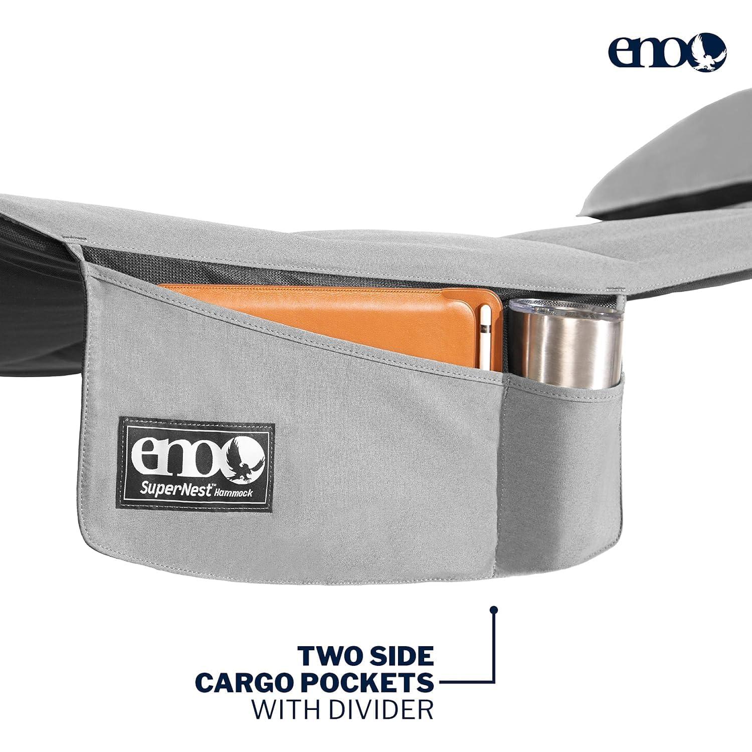 Hamaca Portátil ENO SuperNest Gris Jaspeado 280x140 cm