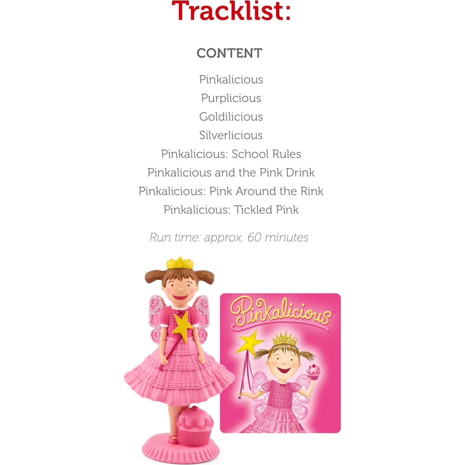 Figura de Audio Pinkalicious Tonies con 8 Historias - 60 min