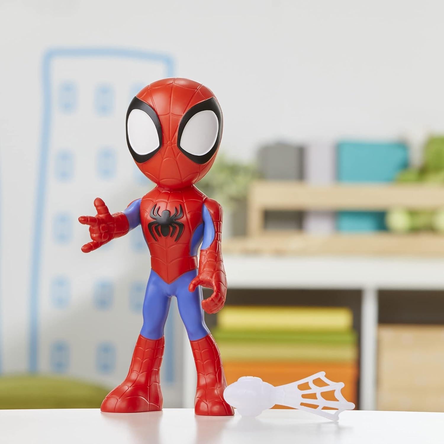 Spidey and his Amazing Friends Supersized Spidey 9-inch Action Figure, Preschool Super Hero Toy for Kids Ages 3 and Up