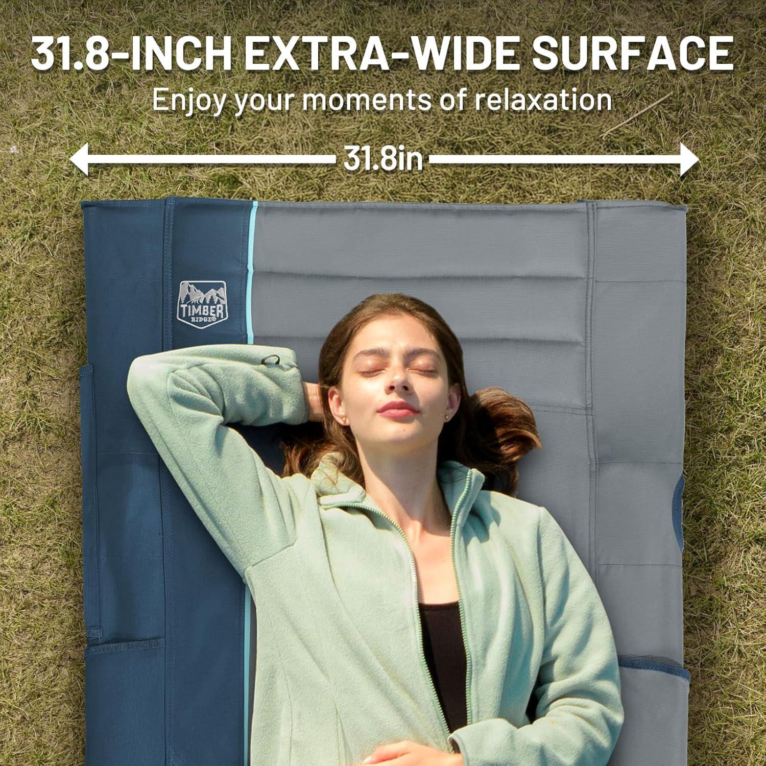 Cama de Camping Plegable Timber Ridge Extra Ancha 203.4x80.8cm