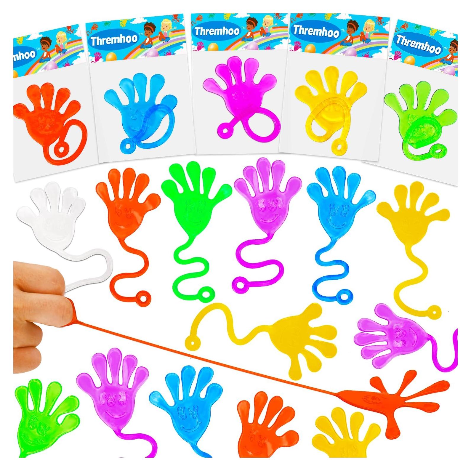 40 Piezas Manos Pegajosas Thremhoo Juguetes para Fiesta Infantil