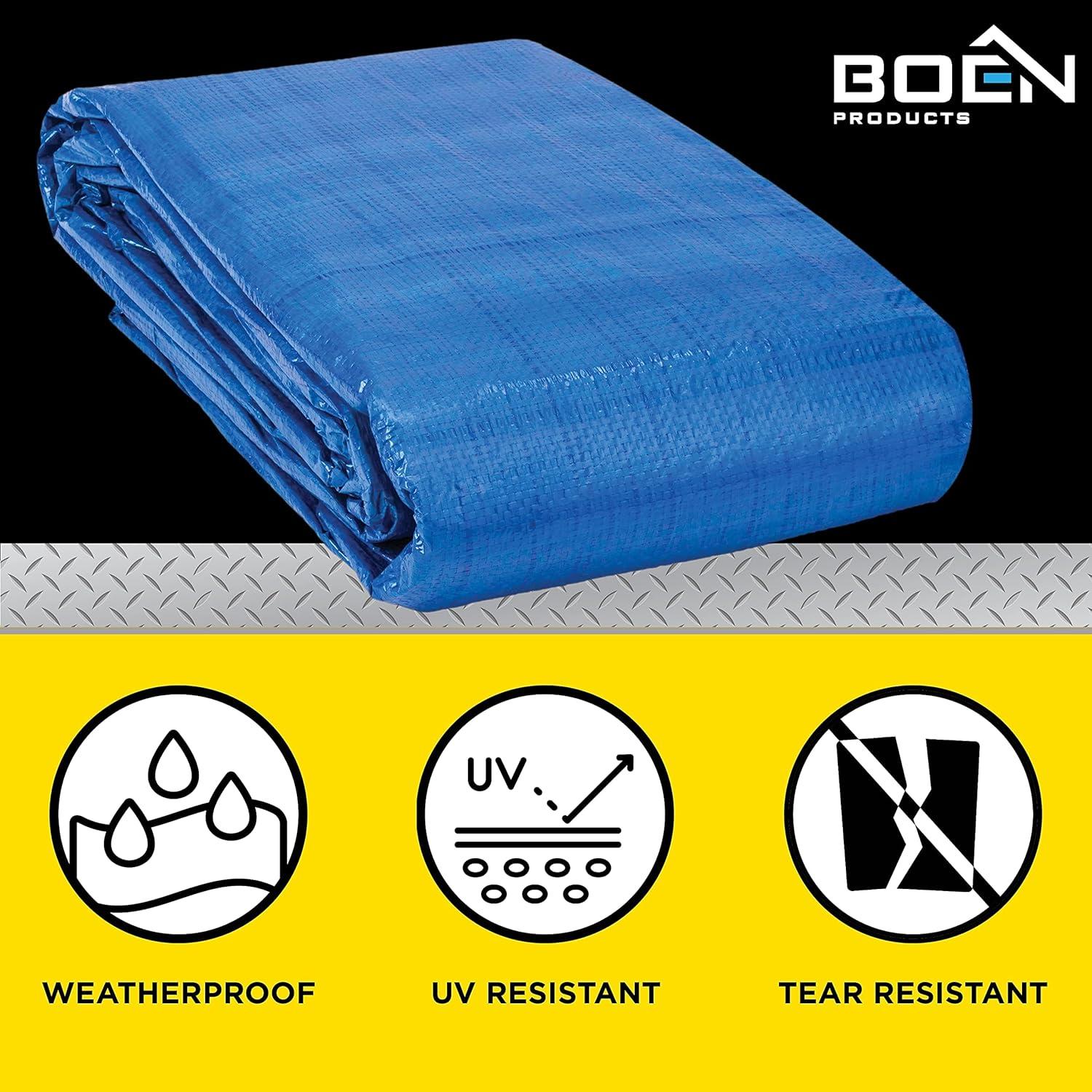 Lona Impermeable Multiusos Boen 1.52m x 2.13m Azul 5 Mil
