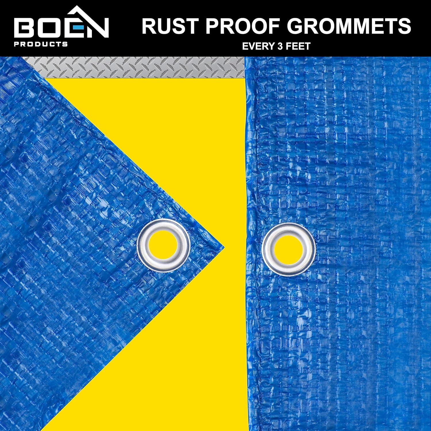 Lona Impermeable Multiusos Boen 1.52m x 2.13m Azul 5 Mil