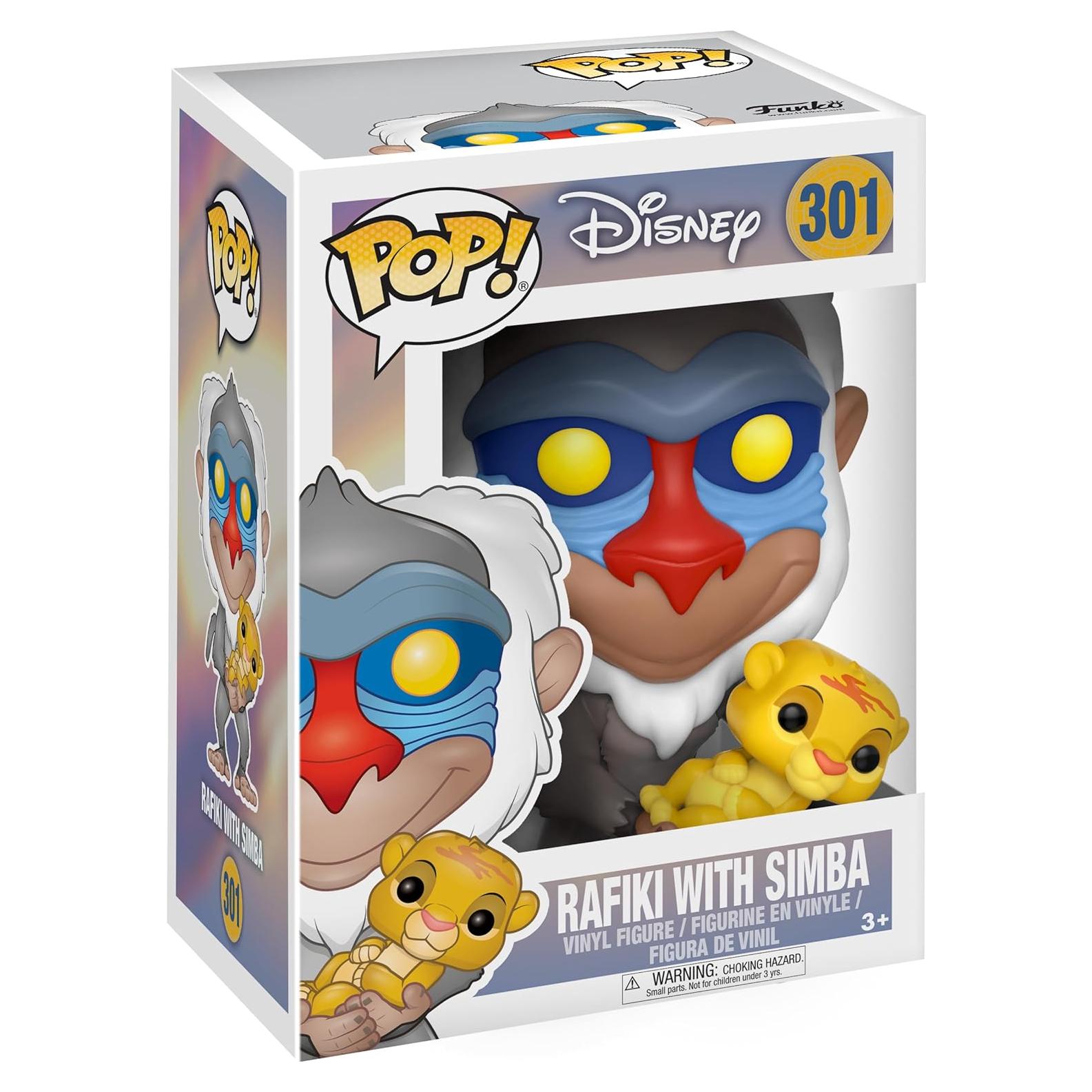 Funko POP Disney El Rey León Rafiki con Simba 9.5 cm