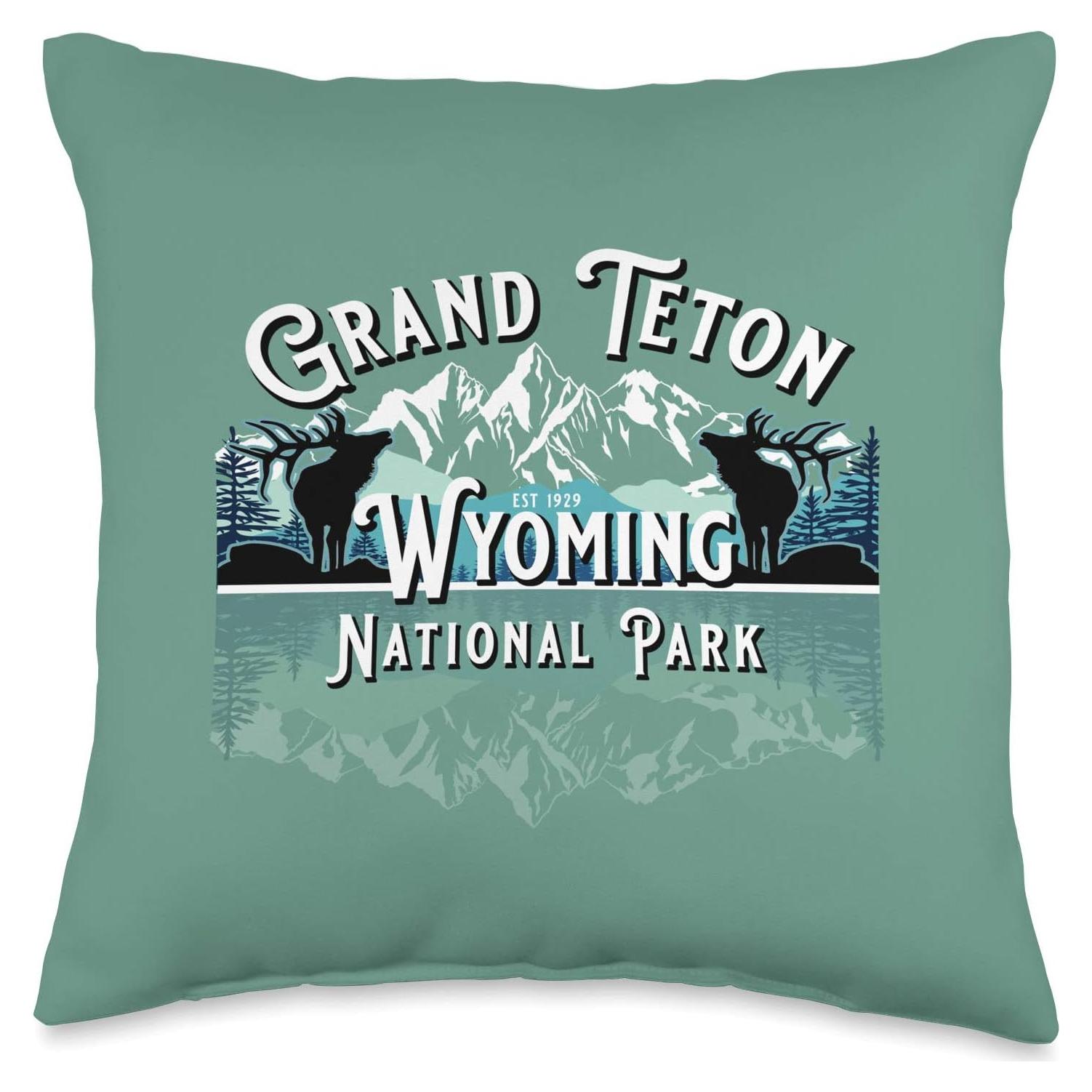 Cojín de Lanzamiento KAEDAM 40x40 cm Parque Nacional Grand Teton