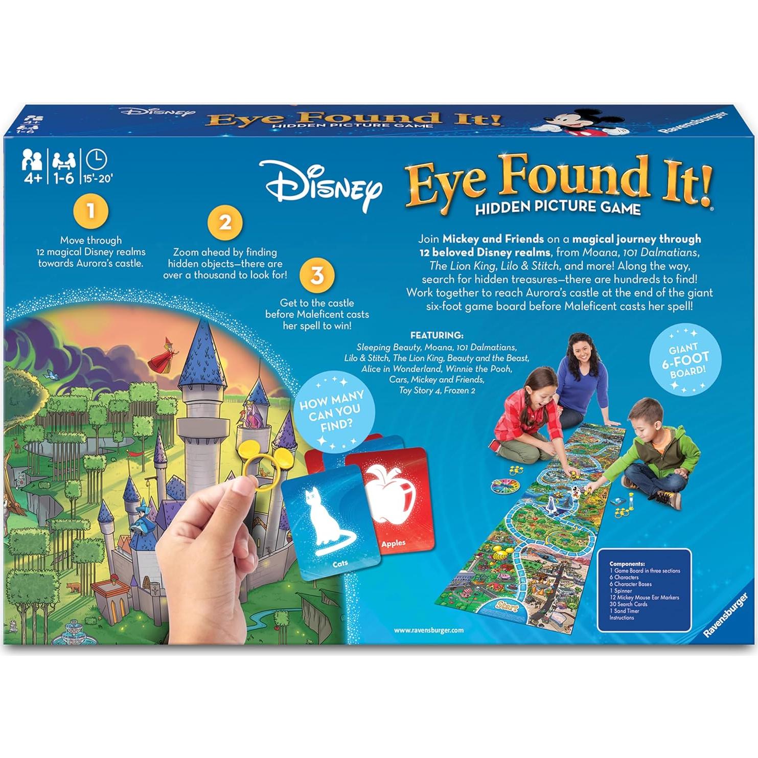 Juego de Mesa Ravensburger Disney Eye Found It - Búsqueda de Imágenes Ocultas para Niños 4+