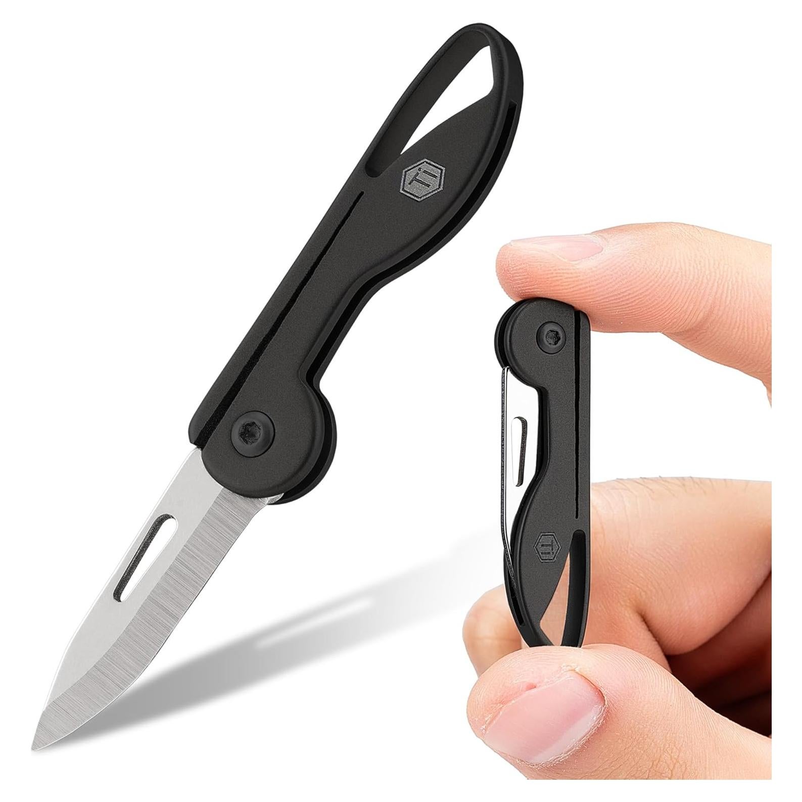 Cuchillo de Bolsillo Plegable KeyUnity KK05BK Titanio Negro